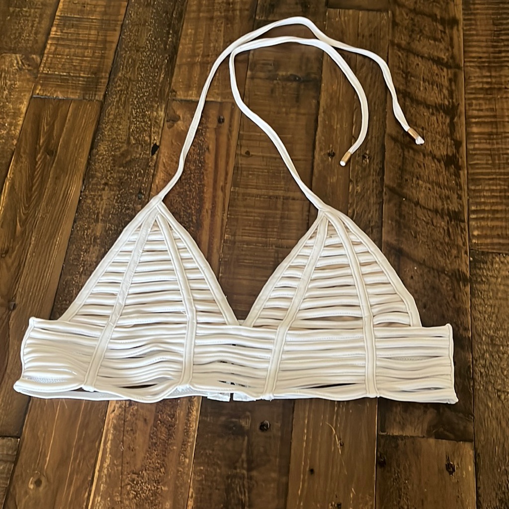 White Swim Top Never Worn Can Be Used As Bra As Well